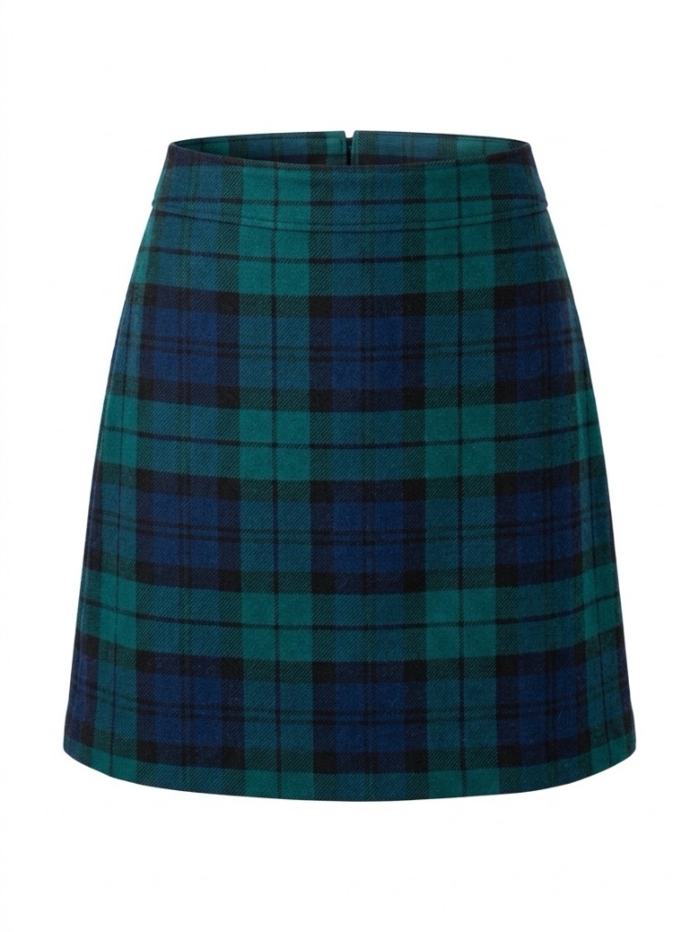 J Crew wool blend plaid a line skirt- size 8